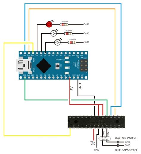 Arduino Nano as an ISP Programmer .